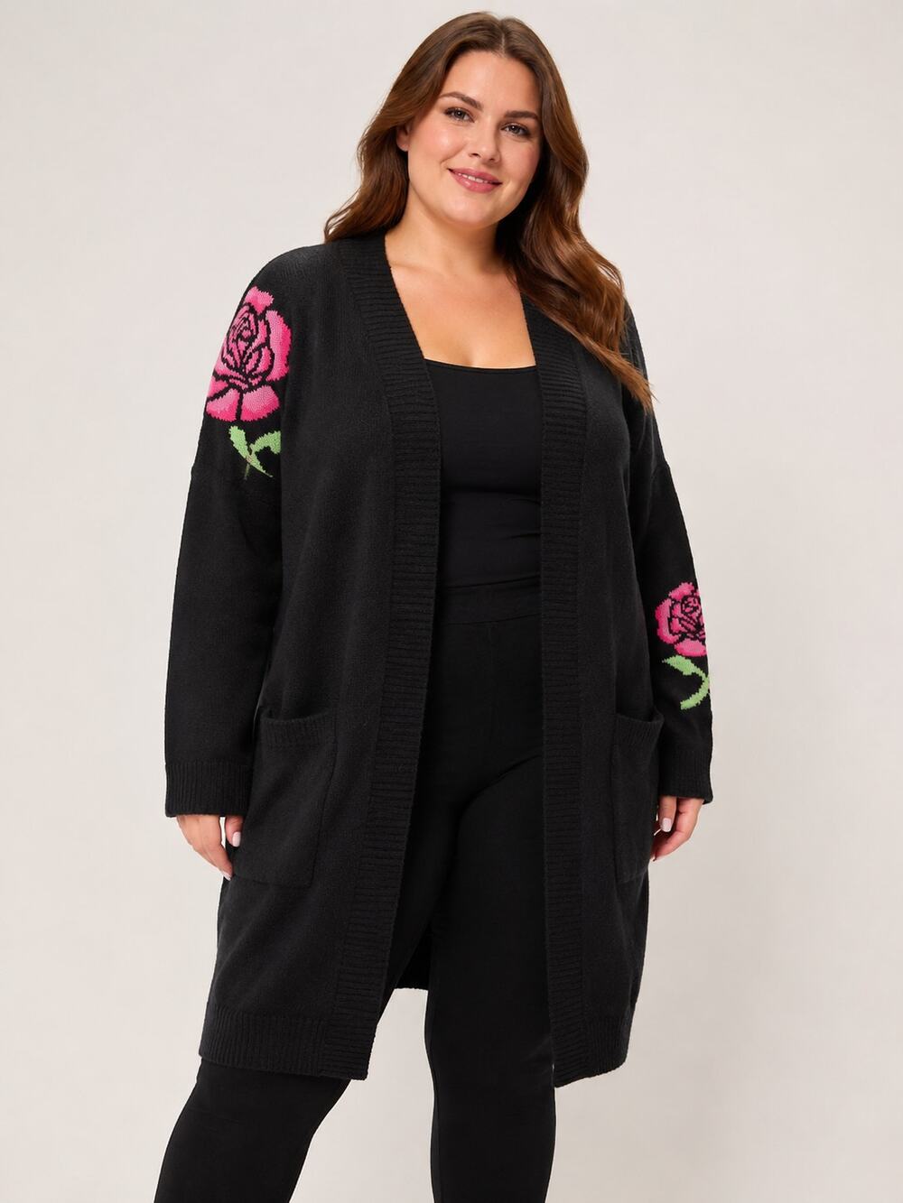 NWT Torrid Floral Embroidered Open Cardigan Sweater Pockets Plus Size: 0X (12) - Picture 1 of 5